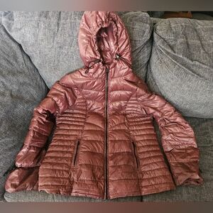 Livik Lightweight Down/Feather Filled Coat. Dusty Rose/Pink. 22ptp